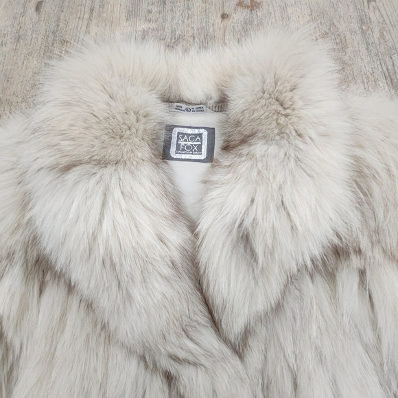 SAGA FOX BLUE FOX FUR BY WILSON,WOMEN'S LARGE - Picture 6 of 16